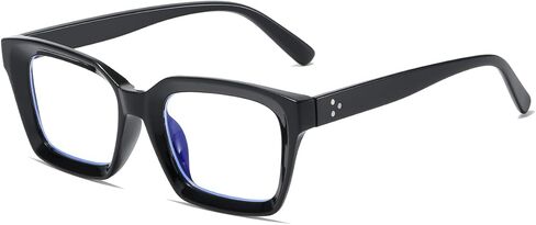 aisswzber Blue Light Blocking Glasses,Computer Reading/Gaming/TV/Phones Glasses for Women Men Thick Square Frame 2105 in Kuwait