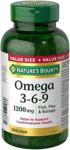 Nature's Bounty Omega-3-6-9 1200mg 200 Count in Saudi Arabia