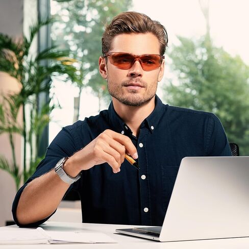 نظارات NoCry خفيفة الوزن تحجب الضوء الأزرق مع عدسات برتقالية، مضادة للضباب وطلاء مضاد للخدش وحماية من الأشعة فوق البنفسجية 400؛ معتمد من ANSI Z87.1 in Kuwait