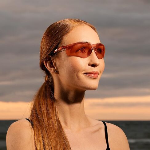 نظارات NoCry خفيفة الوزن تحجب الضوء الأزرق مع عدسات برتقالية، مضادة للضباب وطلاء مضاد للخدش وحماية من الأشعة فوق البنفسجية 400؛ معتمد من ANSI Z87.1 in Kuwait