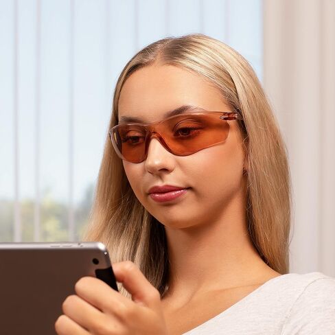 نظارات NoCry خفيفة الوزن تحجب الضوء الأزرق مع عدسات برتقالية، مضادة للضباب وطلاء مضاد للخدش وحماية من الأشعة فوق البنفسجية 400؛ معتمد من ANSI Z87.1 in Kuwait