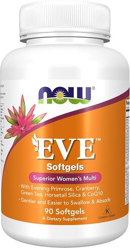 NOW Supplements، فيتامينات متعددة للسيدات مع زهرة الربيع المسائية والتوت البري والشاي الأخضر وسيليكا ذيل الحصان ومرافق الإنزيم Q10، 180 كبسولة هلامية in Saudi Arabia