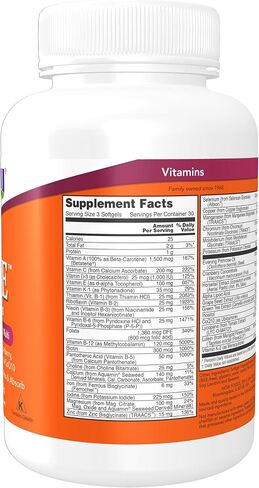 NOW Supplements، فيتامينات متعددة للسيدات مع زهرة الربيع المسائية والتوت البري والشاي الأخضر وسيليكا ذيل الحصان ومرافق الإنزيم Q10، 180 كبسولة هلامية in Saudi Arabia