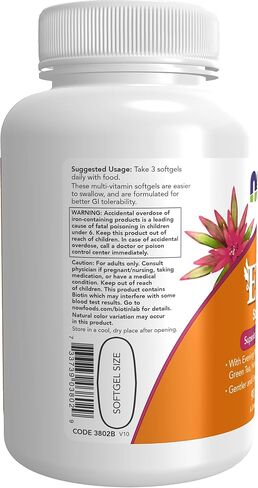 NOW Supplements، فيتامينات متعددة للسيدات مع زهرة الربيع المسائية والتوت البري والشاي الأخضر وسيليكا ذيل الحصان ومرافق الإنزيم Q10، 180 كبسولة هلامية in Saudi Arabia