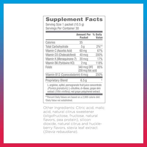 Synergy ProArgi-9 Plus L-Arginine Complexer Dietary Supplement - Grape - 30 Packets in Saudi Arabia