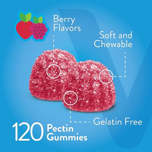 Vitamin D3 Gummies for Adults & Teens - 2,000 IU, 50mcg, Regular Strength - Joint & Muscle Health, Immune Boost - Chewable Vitamin D Gummies - Vegetarian, Gelatin Free - Tasty Berry Flavored Gummy in Kuwait