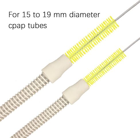 فرشاة تنظيف أنبوب CPAP، فرشاة خرطوم، 7 أقدام، من الفولاذ المقاوم للصدأ، مع فرشاة قناع، لأقطار خرطوم عالمية 19 مم و15 مم (أزرق) in Kuwait