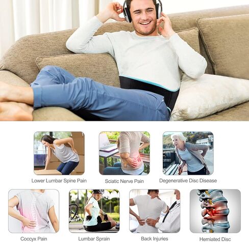 Ice Packs for Lower Back Pain Relief - 2 Cold Packs for Injuries Reusable Soft, Gel Wraps - Relief for Sciatic Nerve, Degenerative Disc Disease, Coccyx, Tailbone Pain - Sports Therapy and Recovery in Saudi Arabia