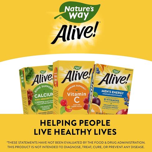 Nature's Way Alive! Men’s Energy Multivitamin Supports Healthy Aging* Supports Cellular Energy* B-Vitamins Gluten-Free 50 Tablets in Saudi Arabia