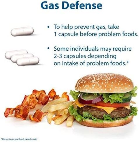 Digestive Advantage Fast Acting Enzymes Plus Daily Probiotic Capsules, (32 Count in A Box) - Helps Support Breakdown of Hard to Digest Foods & Helps Prevent Gas*, Supports Digestive & Immune Health* in Kuwait