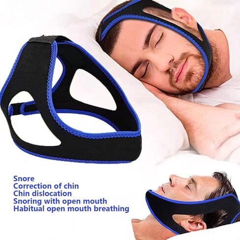ZHEXYF Snoring Chin Strap, Breathable Flexible Anti Snoring Devices Aids Better Sleep, Snore Stopper for Men Women (2 pcs) in Saudi Arabia