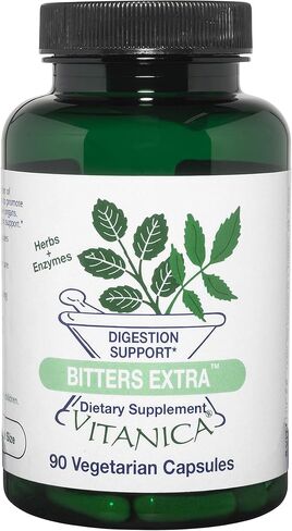 Vitanica Bitters Extra, Digestion Support, Vegan, 90 Capsules in Kuwait