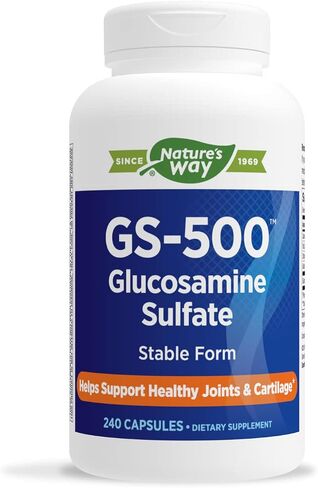 Nature's Way GS-500 Glucosamine Sulfate, Joint Health Support Supplement*, 240 Capsules in Saudi Arabia