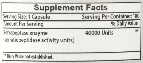 Best Naturals Serrapeptase 40000 SPUs 90 Vcaps (90 Count (Pack of 1)) in Kuwait