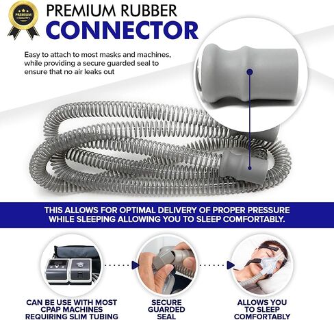 خرطوم أنابيب CPAP رفيع مقاس 72 بوصة - 6 أقدام - أنبوب CPAP - من MARS WELLNESS - عبوتان in Saudi Arabia