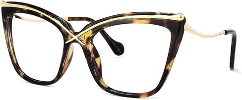 Vooglam Cat Eye Frame Blue Light Blocking Glasses for Women Anti UV Eyestrain Eyewear Janina OX006465 in Kuwait