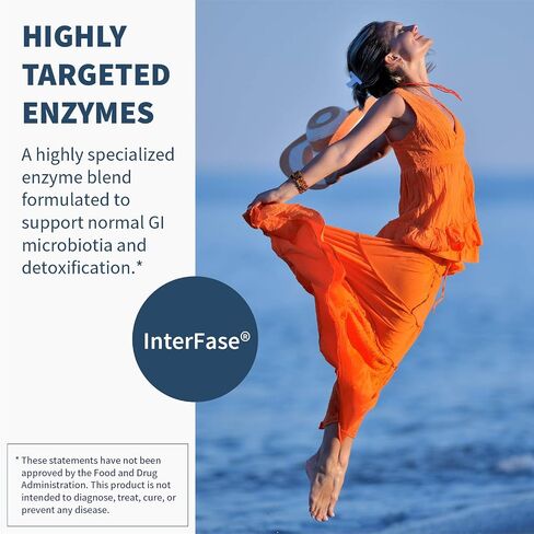 Klaire Labs Interfase - Multi-Enzyme Blend for GI Detoxification, Dairy-Free Formula (60 Vegetarian Capsules) in Kuwait