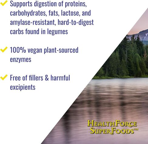 HEALTHFORCE SUPERFOODS إنزيمات تعزيز الهضم - 120 كبسولة نباتية in Kuwait