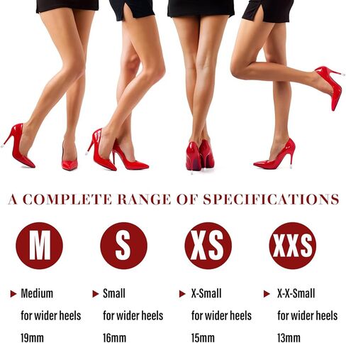 سيبا نعل واقي للكعب للاحذية، اغطية مطاطية، طقم اصلاح الاكواب والاكواب، مشبك للكعب السفلي، غطاء بديل للاحذية لحفلات الزفاف في الهواء الطلق والحديقة والحفلات، 4 مقاسات XS وS وM وL (6 ازواج اسود) in Kuwait