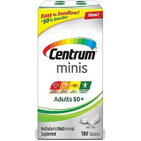 سنتروم، فيتامينات متعددة/معادن متعددة، للبالغين من عمر 50+، 180 قرصًا in Kuwait