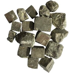 هومان كيت حجر بيريت طبيعي خام 100 غرام، كريستالات طبيعية 0.4-0.8 انش in Kuwait