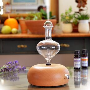 Essential Oil Diffuser - (Orbis Lux Eros) - Professional Grade Essential Oil Armatherapy Nebulizer -No Heat - No Plastics- No Water