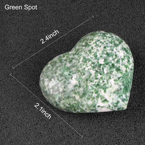 SMQ Large Heart Shaped Crystal Worry Stones Natural Africa Blood Stone Paperweight Puffy Pocket Love Healing and Crystals Rock for Balancing Yoga Home Decor in Kuwait