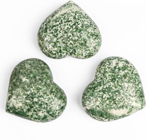 SMQ Large Heart Shaped Crystal Worry Stones Natural Africa Blood Stone Paperweight Puffy Pocket Love Healing and Crystals Rock for Balancing Yoga Home Decor in Kuwait
