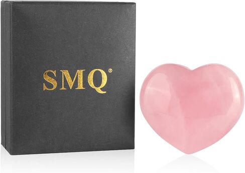 SMQ 2.4 بوصة قوس قزح فلوريت كريستال على شكل قلب حجر القلق للقلق منحوت يدويًا أحجار كريمة مصقولة جيب الحب أحجار شاكرا النخيل لموازنة شفاء الريكي in Kuwait