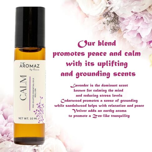 زيت عطري برائحة الياسمين من أروماز - أسطوانة فاخرة للعلاج بالروائح - الطريقة الطبيعية لتحسين مزاجك وتعزيز الاسترخاء باستخدام الزيوت العلاجية in Kuwait