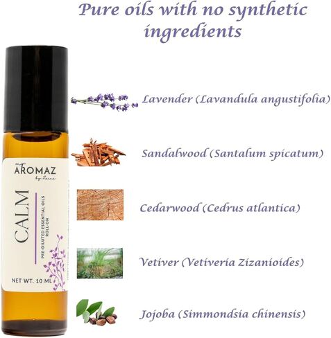 زيت عطري برائحة الياسمين من أروماز - أسطوانة فاخرة للعلاج بالروائح - الطريقة الطبيعية لتحسين مزاجك وتعزيز الاسترخاء باستخدام الزيوت العلاجية in Kuwait