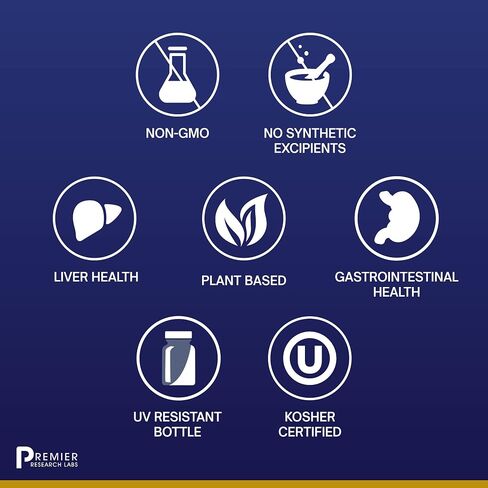 Premier Research Labs Turmeric - Supports Liver & Gastrointestinal Health - Features Naturally Occurring Curcuminoids from Organic Turmeric - Pure Vegan & GMO-Free - 60 Plant-Source Capsules in Saudi Arabia