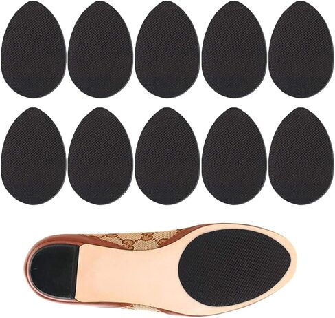 وسادة نعال أحذية ذاتية اللصق مضادة للانزلاق لأسفل الكعب العالي - 5 أزواج من الملصقات المطاطية المضادة للتساقط، وسادات أحذية ناعمة للطرق الزلقة، ومقابض أحذية YUBRO غير قابلة للانزلاق للأيام الممطرة والثلجية in Kuwait