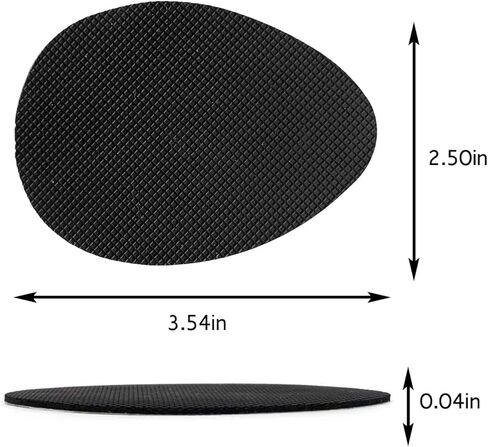 وسادة نعال أحذية ذاتية اللصق مضادة للانزلاق لأسفل الكعب العالي - 5 أزواج من الملصقات المطاطية المضادة للتساقط، وسادات أحذية ناعمة للطرق الزلقة، ومقابض أحذية YUBRO غير قابلة للانزلاق للأيام الممطرة والثلجية in Kuwait