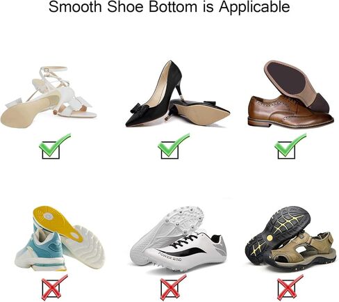 وسادة نعال أحذية ذاتية اللصق مضادة للانزلاق لأسفل الكعب العالي - 5 أزواج من الملصقات المطاطية المضادة للتساقط، وسادات أحذية ناعمة للطرق الزلقة، ومقابض أحذية YUBRO غير قابلة للانزلاق للأيام الممطرة والثلجية in Kuwait