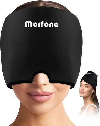 Migraine Relief Cap,Morfone Relief Hat for Migraine & Headache Cap for Migraine,Tension Puffy Eyes Migraine Relief Cap for Sinus Headache and Stress Relief,Cold & Hot Effect [Upgrade Gel Filling] in Kuwait