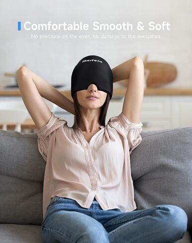 Migraine Relief Cap,Morfone Relief Hat for Migraine & Headache Cap for Migraine,Tension Puffy Eyes Migraine Relief Cap for Sinus Headache and Stress Relief,Cold & Hot Effect [Upgrade Gel Filling] in Kuwait