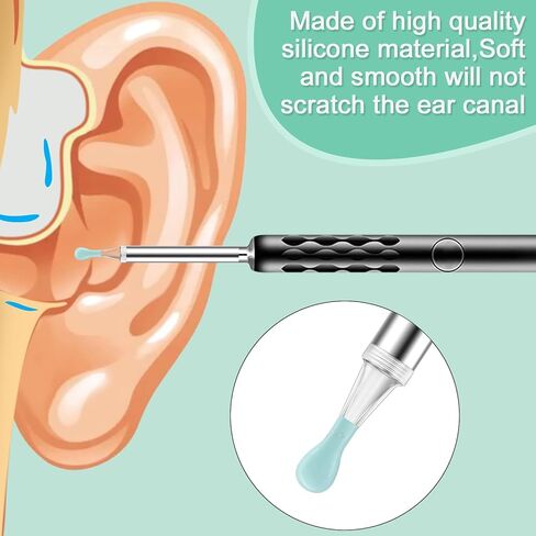 ملاعق الأذن البديلة الأصلية، نصائح لتنظيف الأذن أداة إزالة شمع الأذن متوافقة مع BEBIRD C3 Pro/X17 Pro/M9 Pro/ K10 (8 قطع) in Kuwait