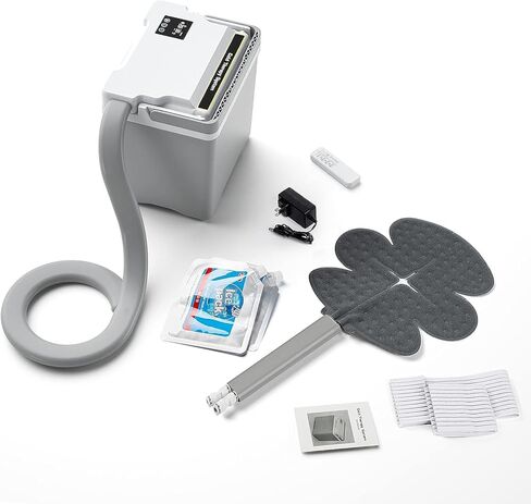 بي فيرست جهاز علاج الاندفاع بالماء البارد مع وسادة كتف كبيرة - جهاز تحكم عن بعد ومؤقت للتحكم عن بعد، وسادة ضغط عالمية، علاج قوي لتخفيف الالام بالتبريد، مجموعة وسادة ركبة ملفوفة قابلة للتعديل in Kuwait