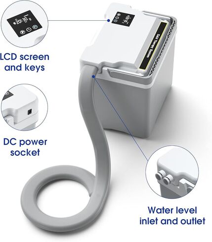 بي فيرست جهاز علاج الاندفاع بالماء البارد مع وسادة كتف كبيرة - جهاز تحكم عن بعد ومؤقت للتحكم عن بعد، وسادة ضغط عالمية، علاج قوي لتخفيف الالام بالتبريد، مجموعة وسادة ركبة ملفوفة قابلة للتعديل in Kuwait