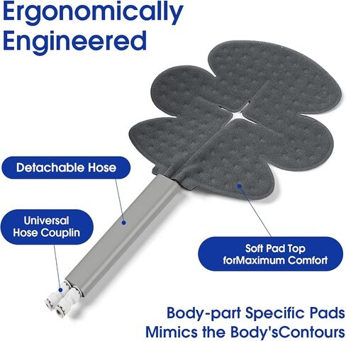 بي فيرست جهاز علاج الاندفاع بالماء البارد مع وسادة كتف كبيرة - جهاز تحكم عن بعد ومؤقت للتحكم عن بعد، وسادة ضغط عالمية، علاج قوي لتخفيف الالام بالتبريد، مجموعة وسادة ركبة ملفوفة قابلة للتعديل in Kuwait