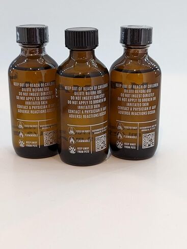 زيت الآذريون العطري من الجدة هوم، 3 عبوات من الزيوت العطرية النقية 100%، 2 أونصة سائلة in Saudi Arabia