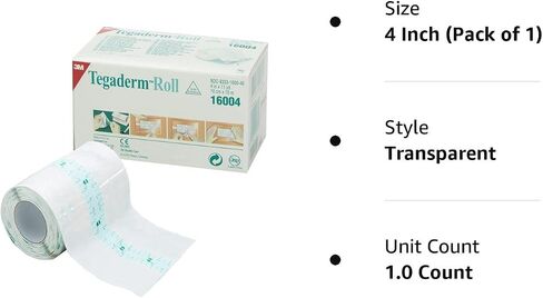 3M tegaderm Roll 2" x 11Yd ضمادة شفافة (لكل واحدة)، 16002 in Kuwait