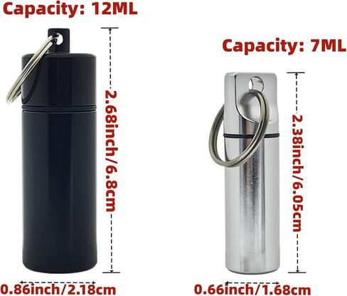 صندوق تنظيم السفر لحاوية حبوب منع الحمل الصغيرة من OMO لمحفظة صغيرة وجيب وحامل سلسلة مفاتيح صغيرة (4 عبوات) in Kuwait