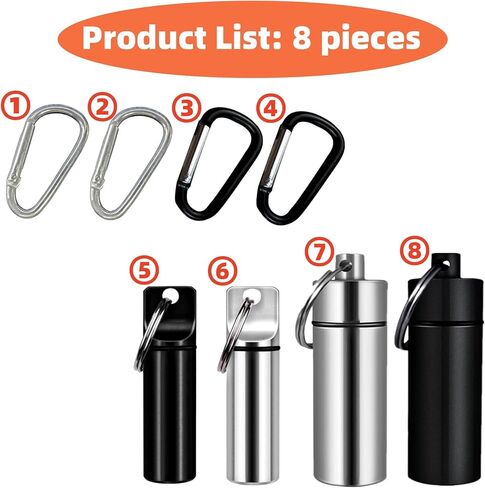 صندوق تنظيم السفر لحاوية حبوب منع الحمل الصغيرة من OMO لمحفظة صغيرة وجيب وحامل سلسلة مفاتيح صغيرة (4 عبوات) in Kuwait