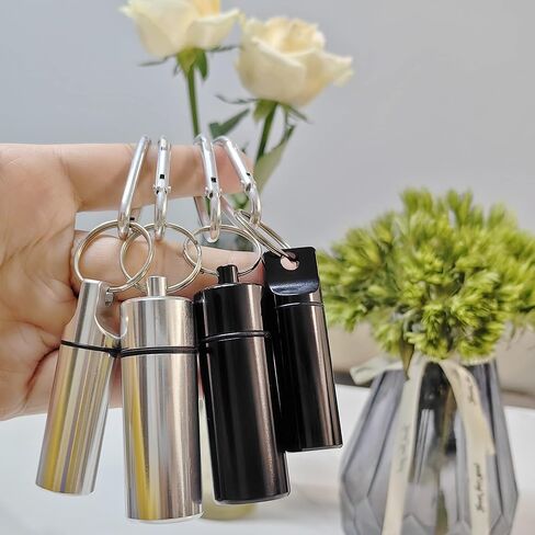 صندوق تنظيم السفر لحاوية حبوب منع الحمل الصغيرة من OMO لمحفظة صغيرة وجيب وحامل سلسلة مفاتيح صغيرة (4 عبوات) in Kuwait