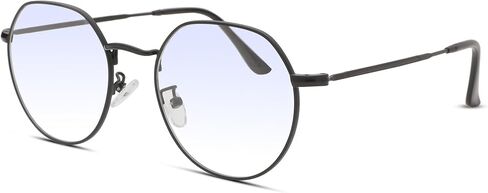 Pro Acme Fashion Round Glasses Metal Clear Lens Frame Vintage Circle Fake Large Unisex Eyeglasses 53MM in Saudi Arabia