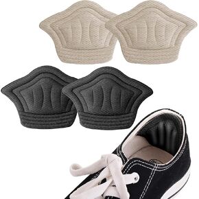 زوجان من مقابض الكعب السميكة غير القابلة للانزلاق من سيبا للأحذية الفضفاضة وبطانة داخلية لحماية الكعب ذاتية اللصق من البثور، رقعة إصلاح كعب الحذاء للرجال والنساء (أسود وعاري) in Kuwait