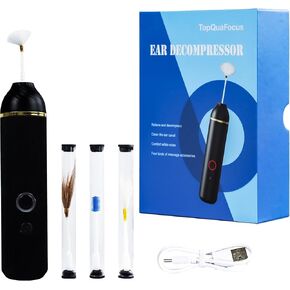 TopQuaFocus Electric Decompression Ear Picker,Electric Ear Cleaner Earwax Removal Kit, Ear Cleaning Tool with A Variety of Soothing Nature Music and 4 Eco-Animal Fluffs in Kuwait