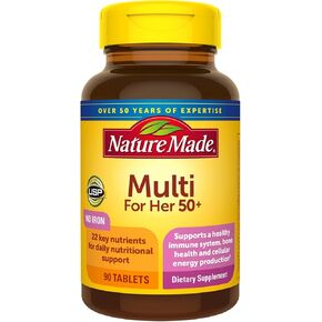 Nature Made Women's Multivitamin 50+ Tablets, 90 Count for Daily Nutritional Support in Saudi Arabia